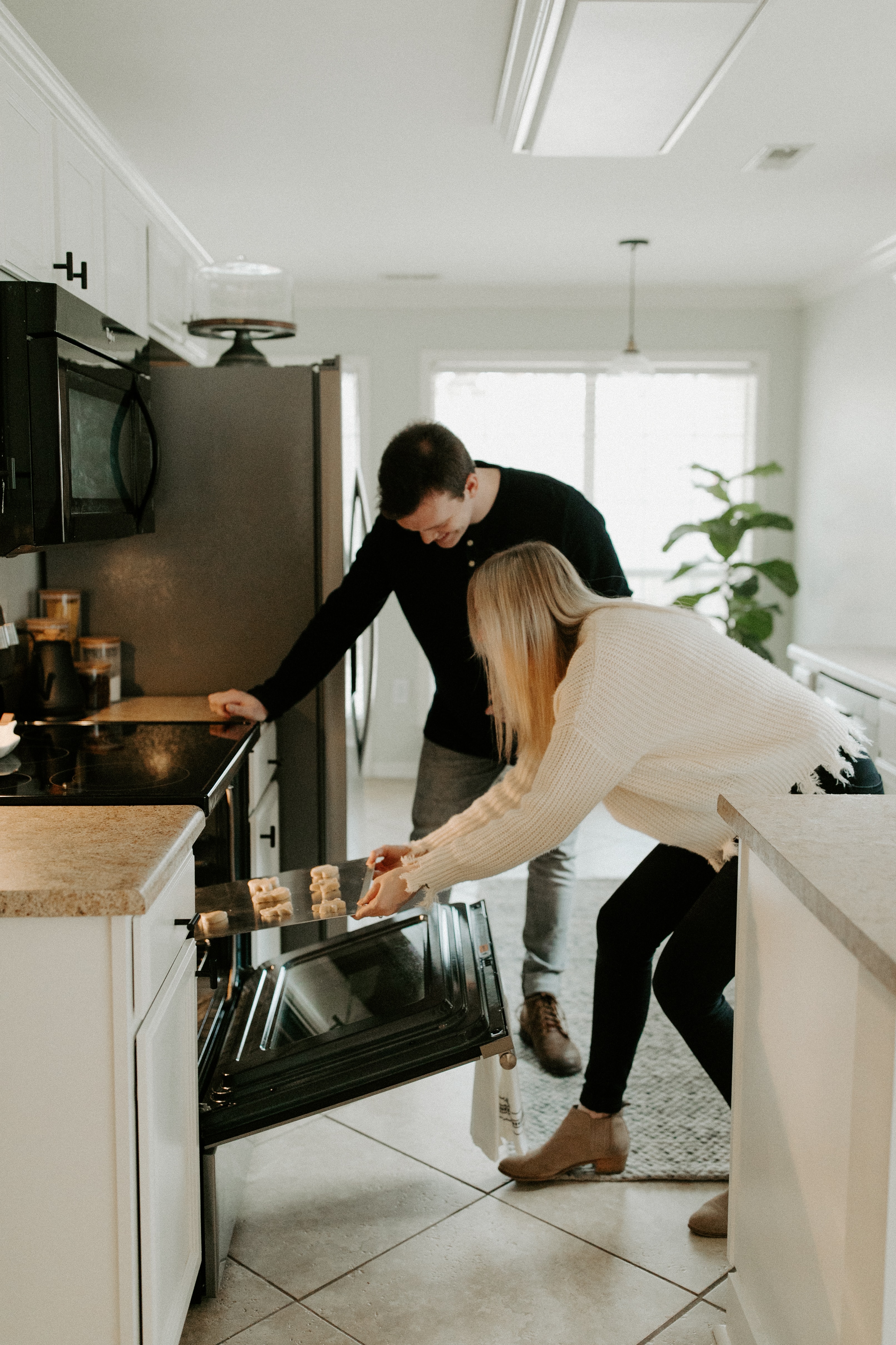 Couple bakes in their oven