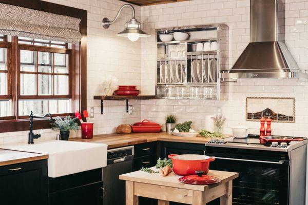 Cozy Kitchen with Range and Range Hood