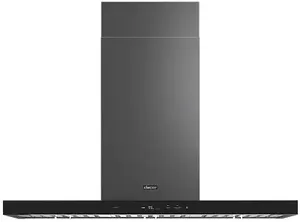 Credit: Dacor Front view of the Dacor DHD54U990IM black stainless steel range hood
