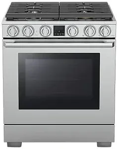 Front view of the Dacor DOP30T940DS range 