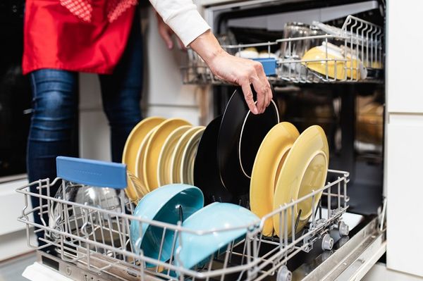 Putting Dishes in Dishwasher