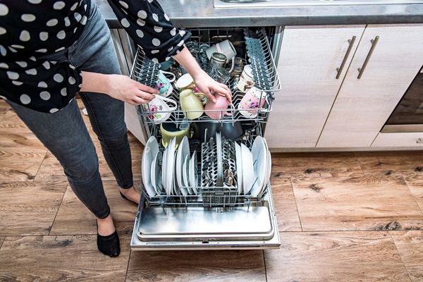 Unloading a Dishwasher