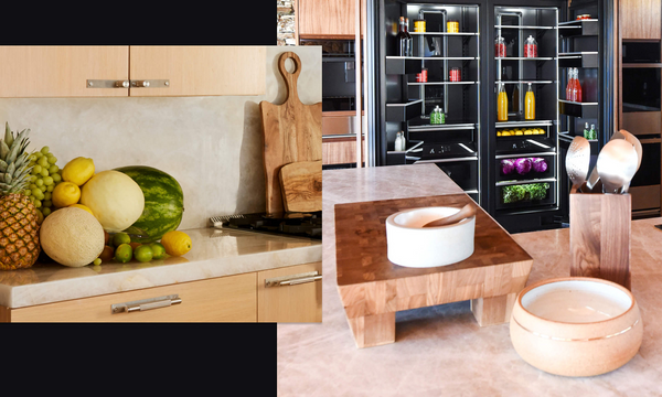 A series of images featuring a light, bright Organic Modern kitchen designed by Nina Takesh