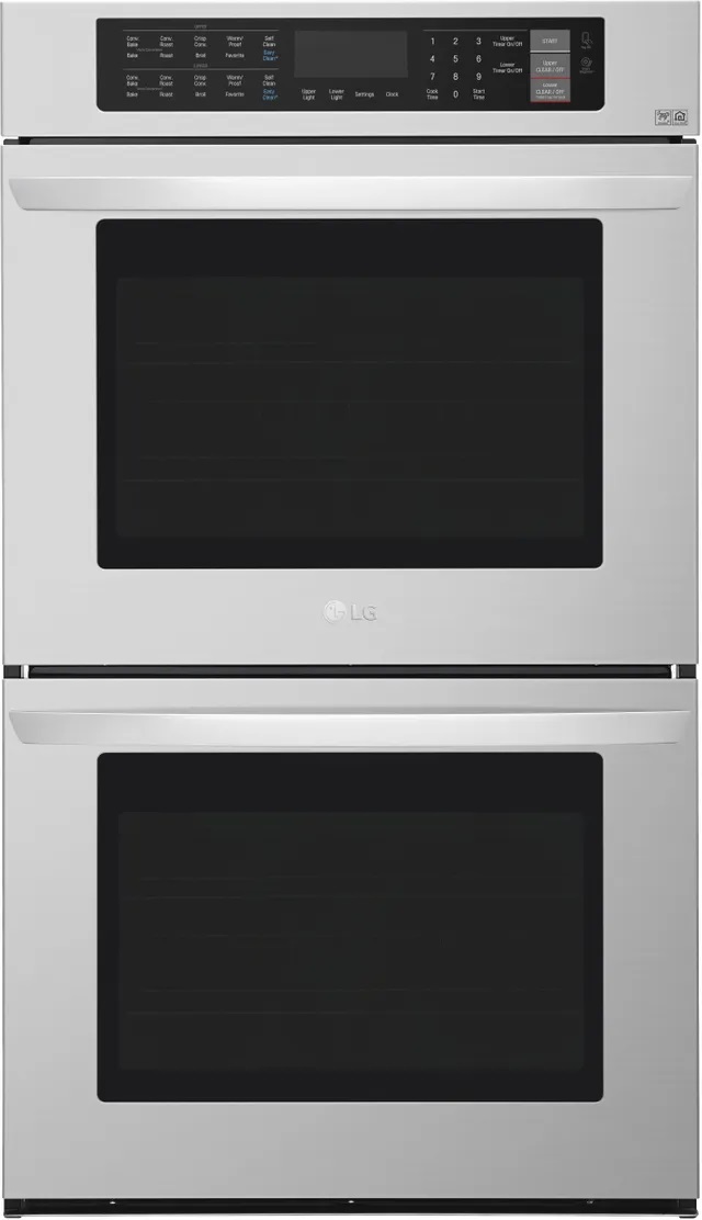light stainless steel microwave/ convection oven with touchscreen