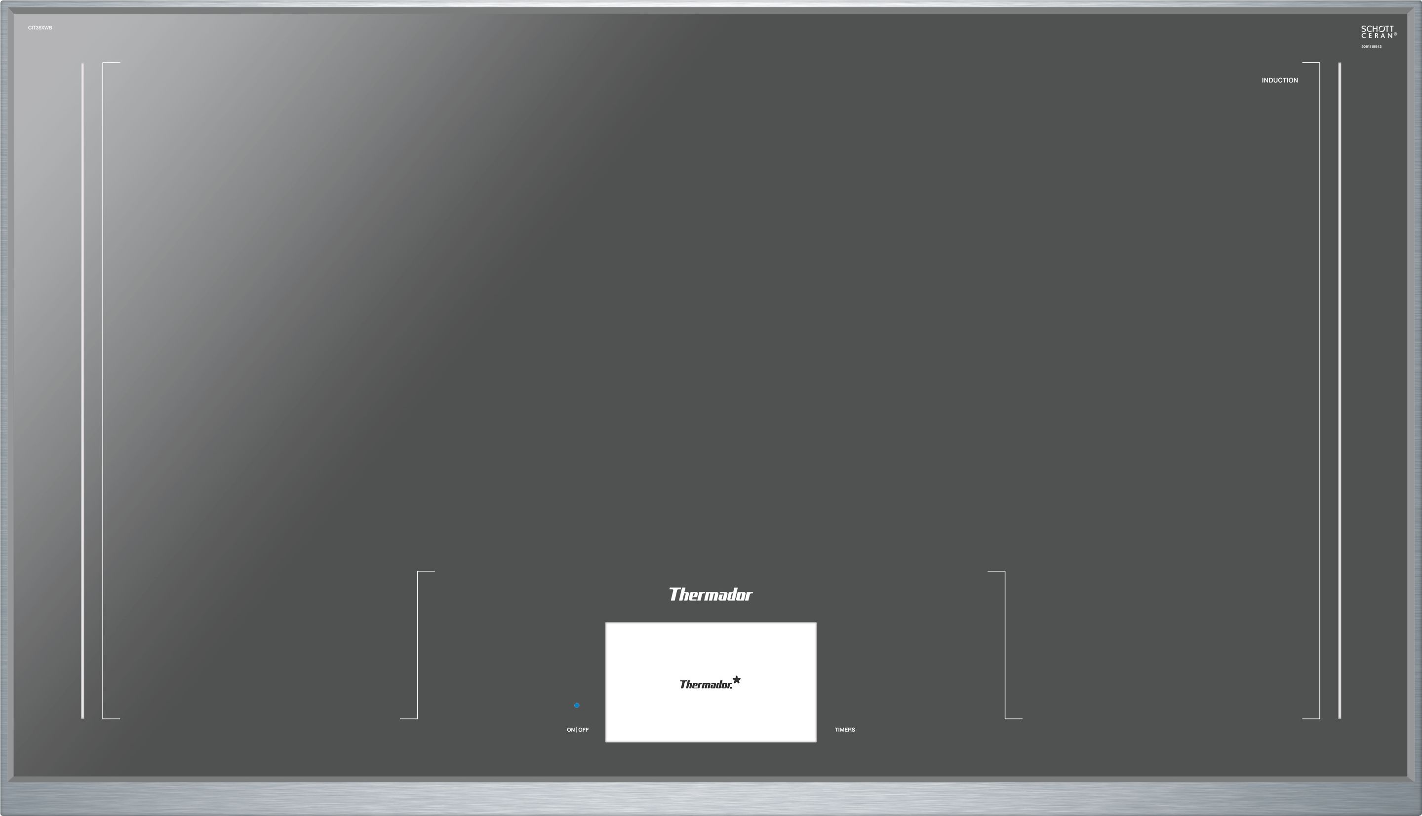 dark gray cooktop