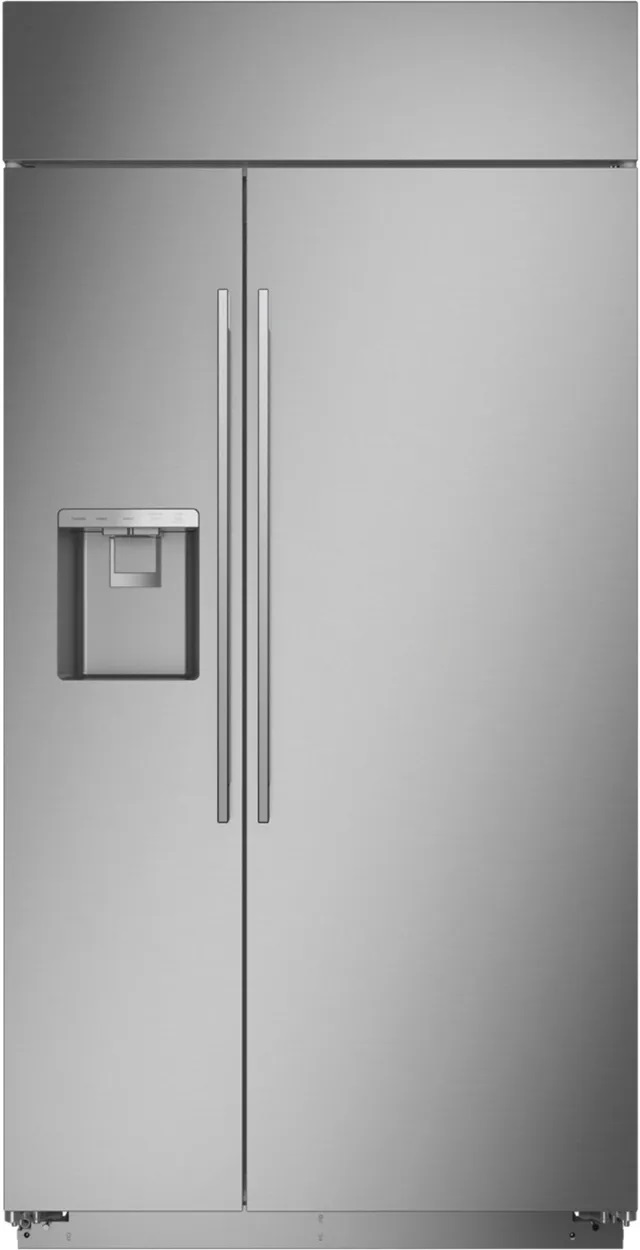 stainless steel refrigerator with water/ice dispenser