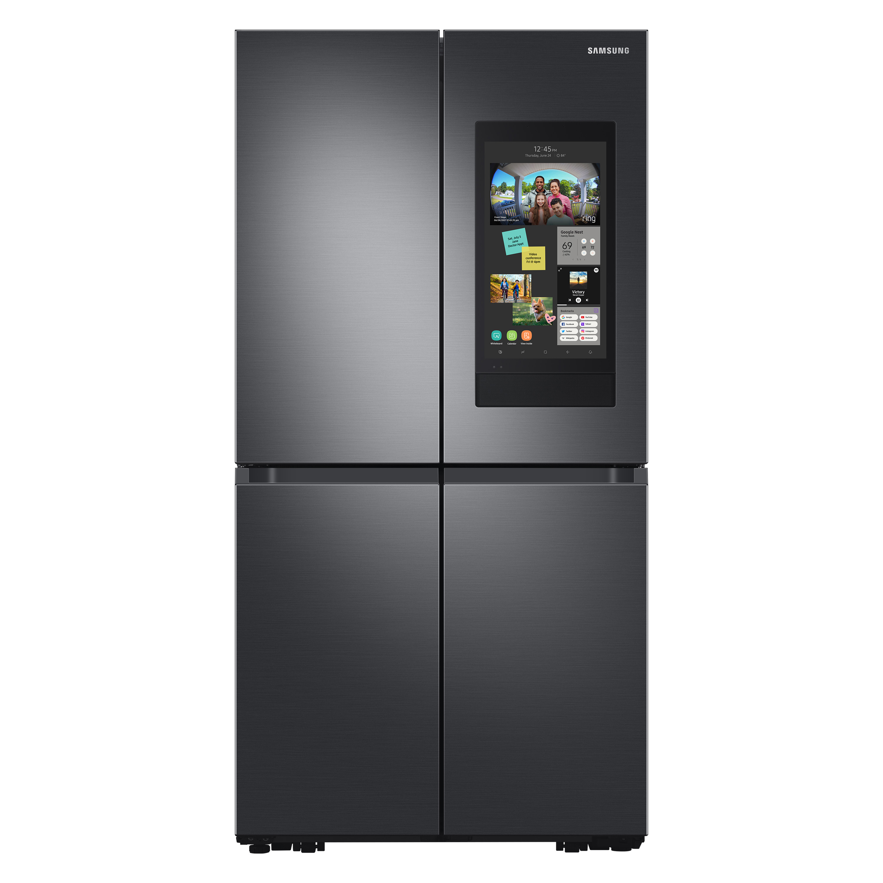 Samsung refrigerator with touch screen display