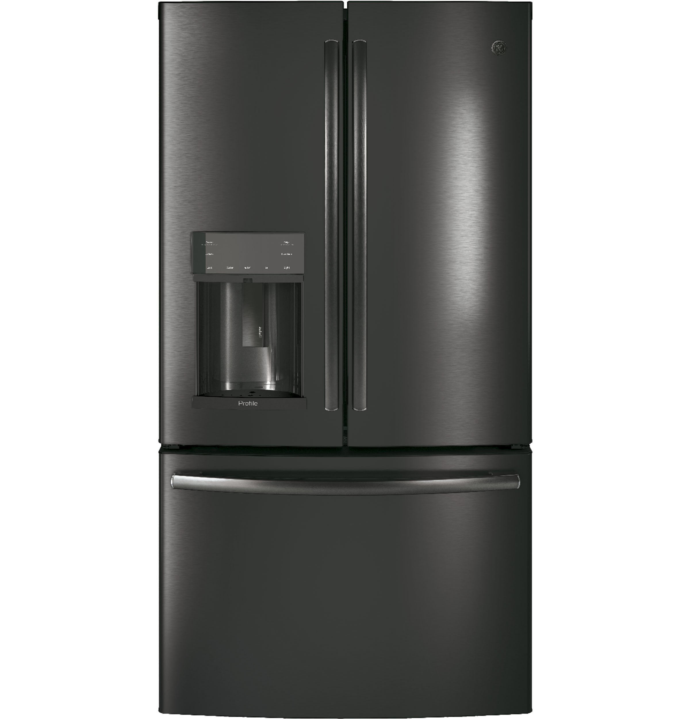 French door refrigerator with bottom freezer