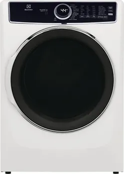 Front view of the Electrolux ELFE7637AW dryer 