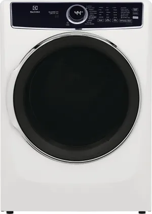 Credit: Electrolux Front view of the Electrolux ELFE7637AW dryer
