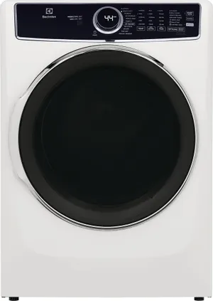 Credit: Electrolux Front view of the Electrolux ELFG7637AW dryer
