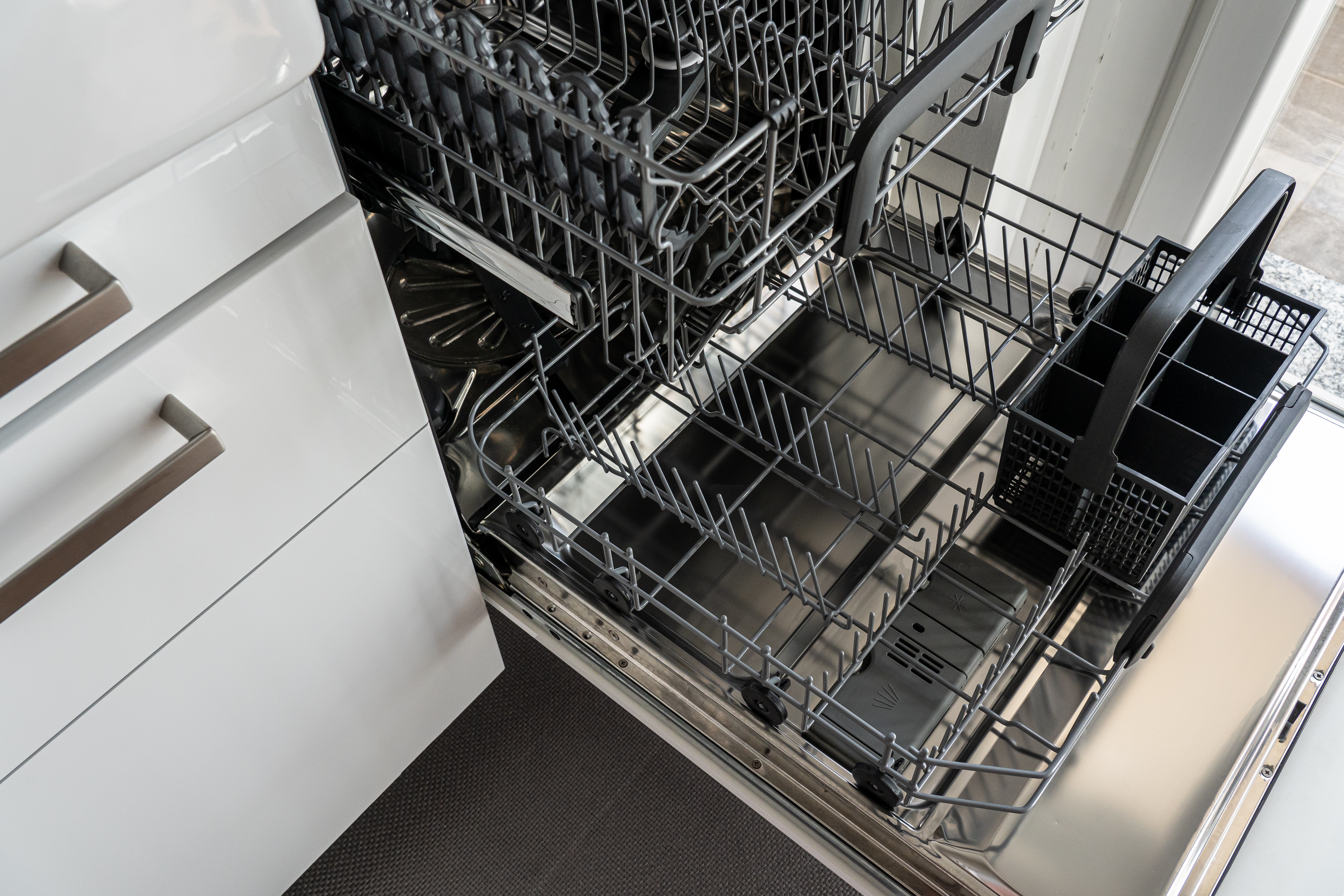 Empty Clean Dishwasher