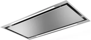 Front view of the Faber Stratus Isola collection STRTIS48SSV island range hood