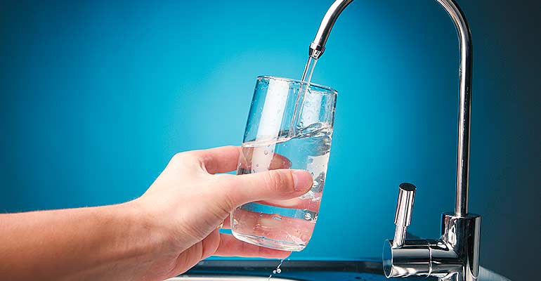 Filtered Water from Faucet