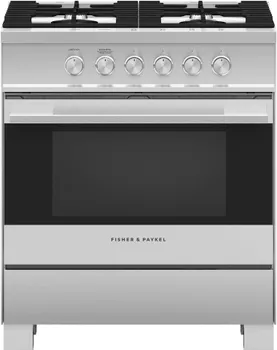 Front view of the Fisher & Paykel OR30SDG4X1 range