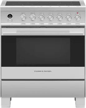Front view of the Fisher & Paykel OR30SDI6X1 induction range