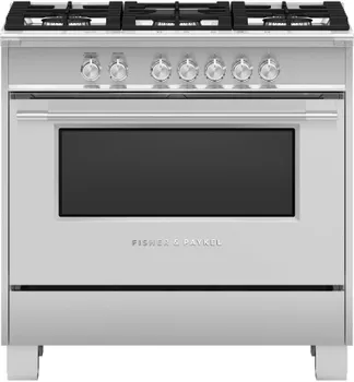 Front view of the Fisher & Paykel OR36SCG4X1 range
