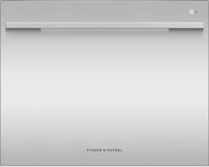 Front view of the Fisher & Paykel Series 9 DD24ST4NX9 drawer dishwasher 