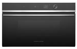Front view of the Fisher & Paykel Series 7 OS30NDLX1 steam oven 