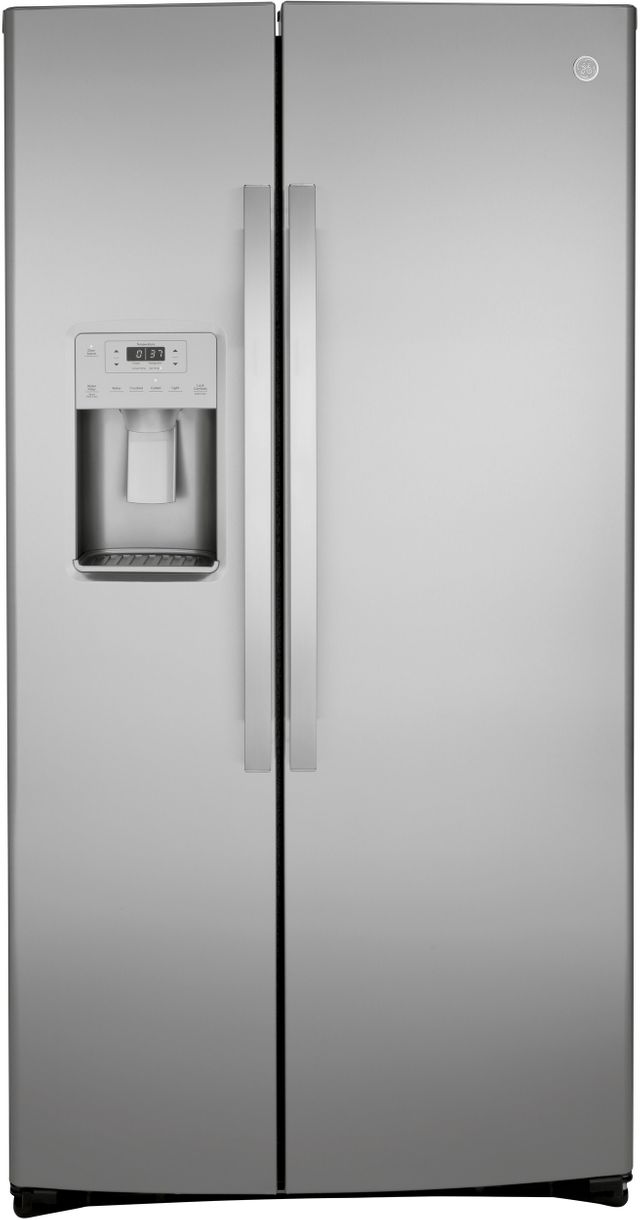 GE stainless steel side by side refrigerator