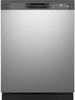 Front view of the GE GDF535PSRSS dishwasher 