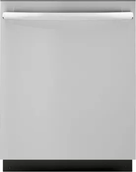 Front view of the GE GDT226SSLSS dishwasher 