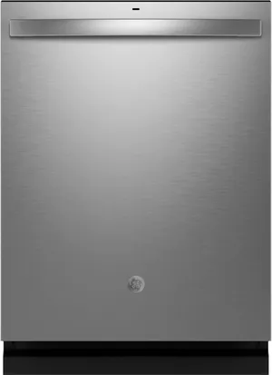 Credit: GE Front view of the GE GDT650SYVFS dishwasher