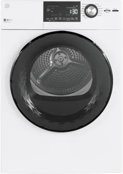 Front view of the GE GFD14ESSNWW dryer
