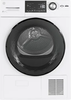Front view of the GE GFT14ESSMWW dryer