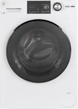 Front view of the GE GFW148SSMWW washer