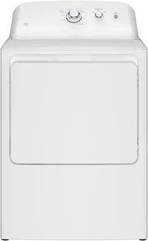 Front view of the GE GTX33EASKWW dryer