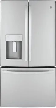 Front view of the GE GYE22GYNFS refrigerator