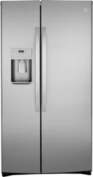 Front view of the GE GZS22IYNFS refrigerator