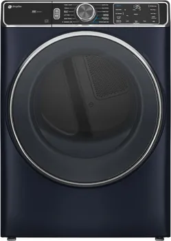 Front view of the GE Profile PFD87GSPVRS dryer