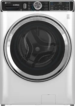 Front view of the GE Profile PFW870SSVWW washer 