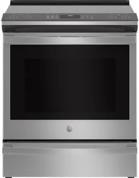 Front view of the GE Profile PHS930YPFS range