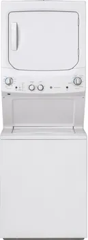 Front view of the GE Spacemaker GUD27ESSMWW laundry center