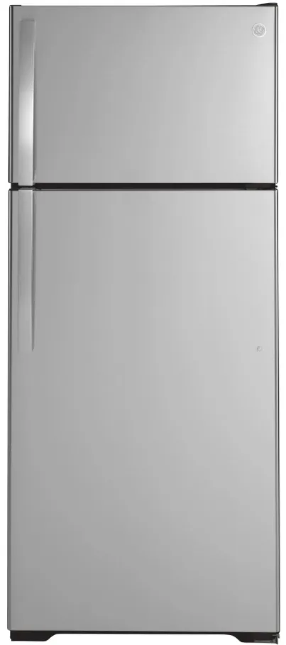 GE Fingerprint Resistant Stainless Steel Top Freezer Refrigerator