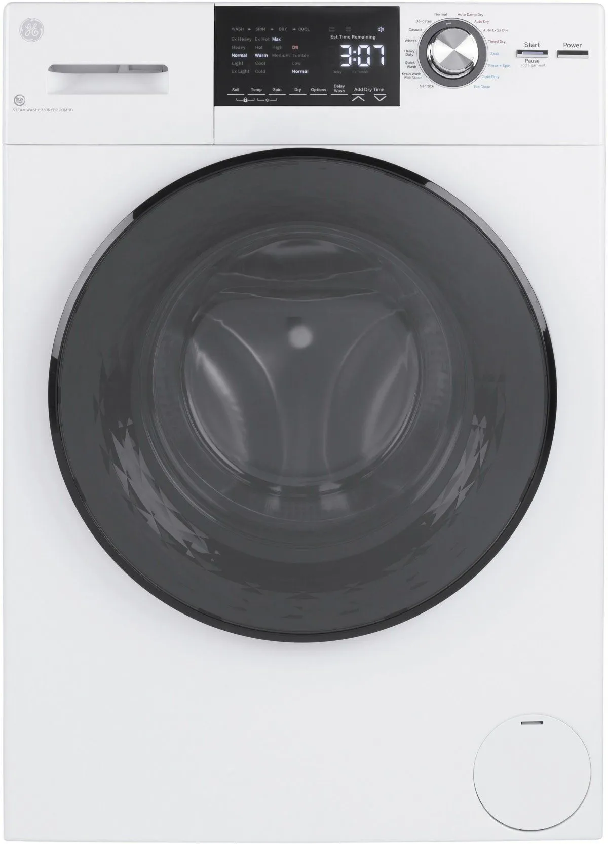 GE White Front Load Washer Dryer Combo