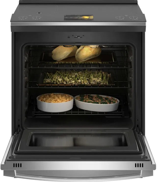 GE Fingerprint Resistant Slide In Electric Range
