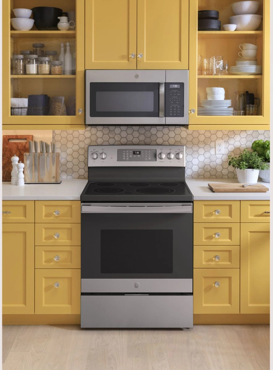 GE Stainless Steel Freestanding Electric Range