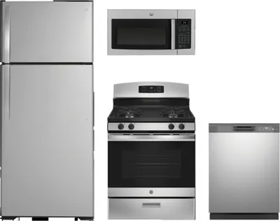 GE 4 Piece Kitchen Appliance Package