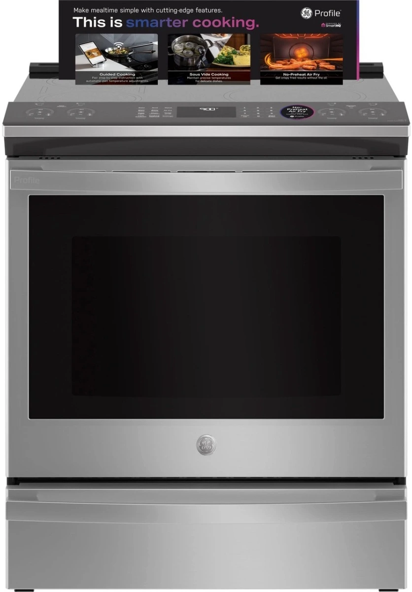 GE Profile 30in Stainless Slide In Induction Range