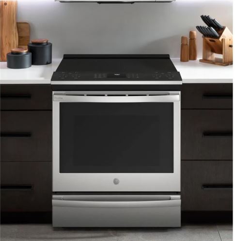 GE Profile 30in Stainless Induction Range
