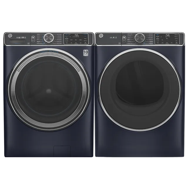GE Sapphire Blue Front Load Laundry Pair