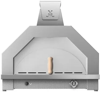 Front view of the Hestan Steeletto AGPO33-NG pizza oven