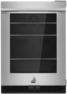 Front view of the JennAir JUGFR242HL beverage center