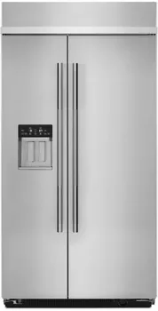 Front view of the JennAir JBSS42E22L refrigerator