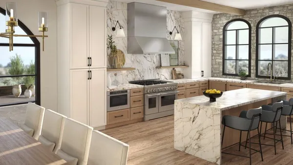 A kitchen featuring JennAir appliances 