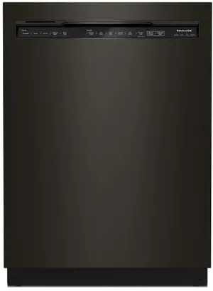 Credit: KitchenAid Front view of the KitchenAid KDFE204KBS dishwasher